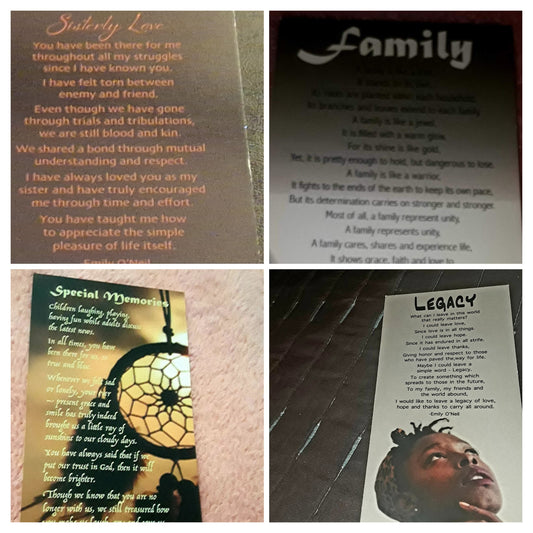 Family Bookmarks  (set of 8)